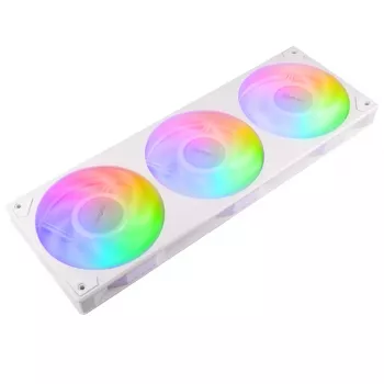 AKASA Vegas A36 120mm ARGB korpuso ventiliatoriai – balti (3 vnt. pakuotė)