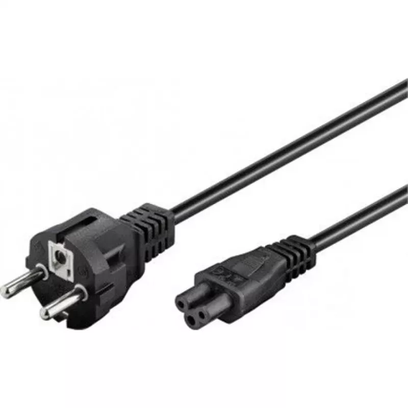 Wentronic Goobay Maitinimo Laidas su Įžeminimu, 1,8 m, Juodas - Kištukas F (CEE 7/7) > Prijungimo Lizdas C5 (93586)