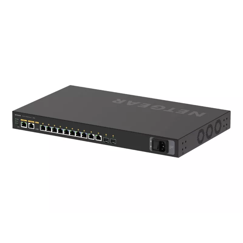 NETGEAR M4250-10G2XF-PoE++ valdomas L2/L3 Gigabit Ethernet (10/100/1000) jungiklis su PoE ir PoE++, 1U, juodas