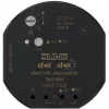 JUNG FM J 50700 UP – jungiklis žaliuzėms/rolėms, montavimas ant DIN bėgelio, 868 MHz, 100 m, juodas, 1000 W