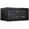 EXTRALINK LITE 4U 530×400 sieninis stovo korpusas juodas su lentyna