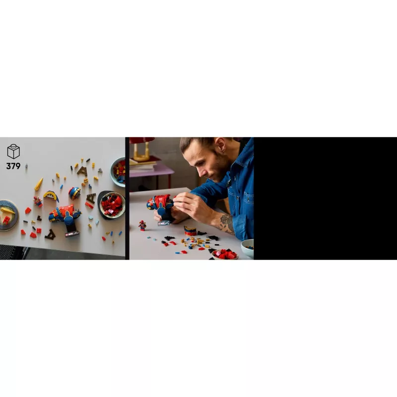 LEGO Marvel kolekcinė biustinė figūra Geležinis Žmogus-Voras 76326, 379 dalių, 18+ demonstracinis modelis, 170×200×110 mm
