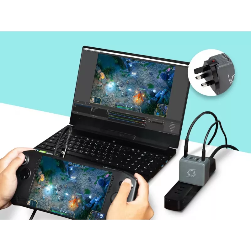AVerMedia GC313Pro Universal Black AC greitas įkrovimas vidaus įkroviklis