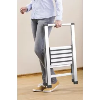 WENKO aliumininė sulankstoma kopėtėlė – 150 kg – 3,2 kg – 35 cm – 71 cm – 43,5 cm – 5,5 cm (601010100)