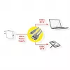 ROLINE USB-C laidas, 24 kontaktų USB-C (M) į 24 kontaktų USB-C (M), USB 2.0, 1,85 m, 100 W, juodas (11.02.8308)