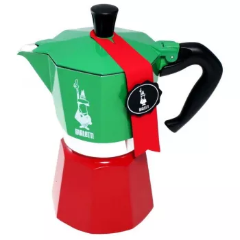 Bialetti Moka Express Italia 6TZ (300 ml) raudonai-žalia