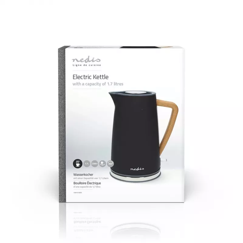 Elektrinis virdulys Nedis KAWK510EBK 1.7 L 2200 W Juodas