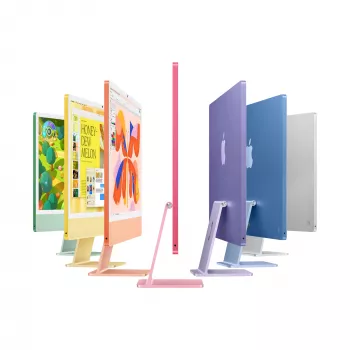 iMac 24 colių Retina 4,5K ekranas M4, sidabrinis, M4 (10-CPU/10-GPU), 16 GB, 512 GB, standartinis stiklas, Touch ID, vokiška klaviatūra, Gigabit Ethernet, Magic Mouse, MWUV3D/A