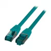 EFB-Elektronik RJ45 Patch laidas Cat.6A S/FTP LSZH Žalias 0,5m