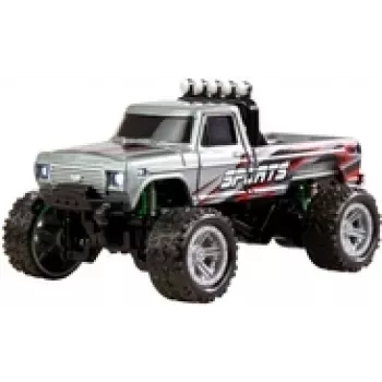 Radijo bangomis valdomas monstrų sunkvežimis Amewi DieCast 1:64 RTR, pilkas, mastelis 1:64