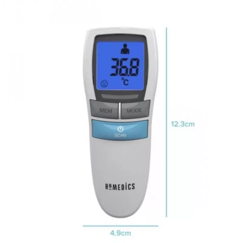 Infrarotinis bekontaktis termometras HoMedics TE-200-EEU – greitas temperatūros matavimas be prisilietimo