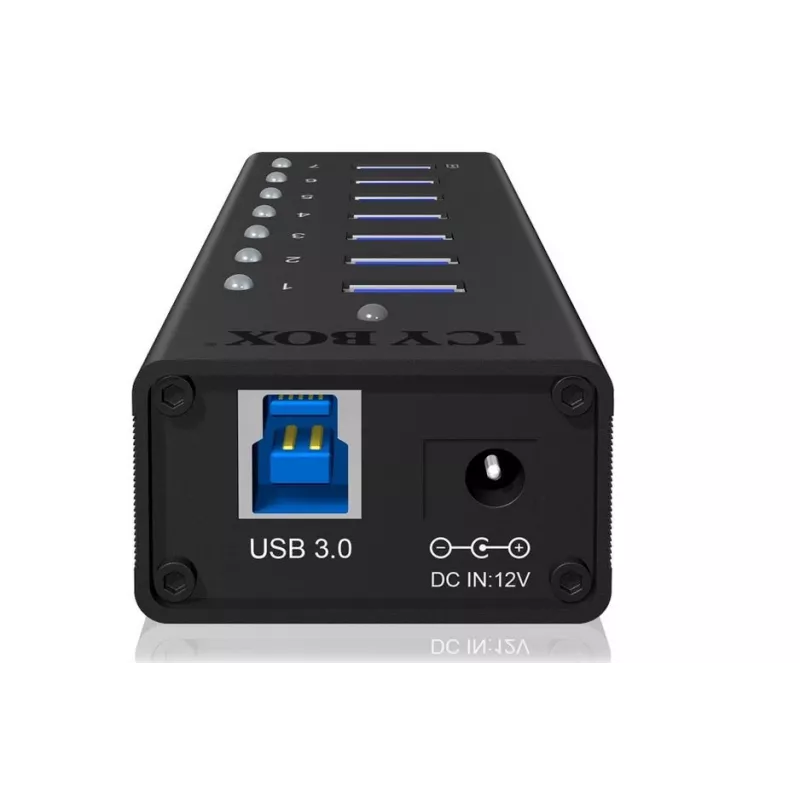 ICY BOX IB-AC618 USB 3.2 Gen 1 (3.1 Gen 1) Type-B 5000 Mbit/s Juodas
