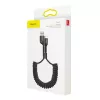 Baseus Spring-loaded Lightning kabelis 1m 2A (juodas)