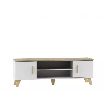 Cama TV stand LOTTA 160 2D2K Balta/sonoma