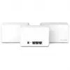 TP-Link Halo H3000X (3 vnt.) belaidis maršrutizatorius, Wi-Fi 6, dvispalvis, 2,4/5 GHz, 2402 Mbit/s, baltas