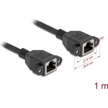 DeLOCK 90784 Tinklo laidas 1 m Cat6a S/FTP RJ-46