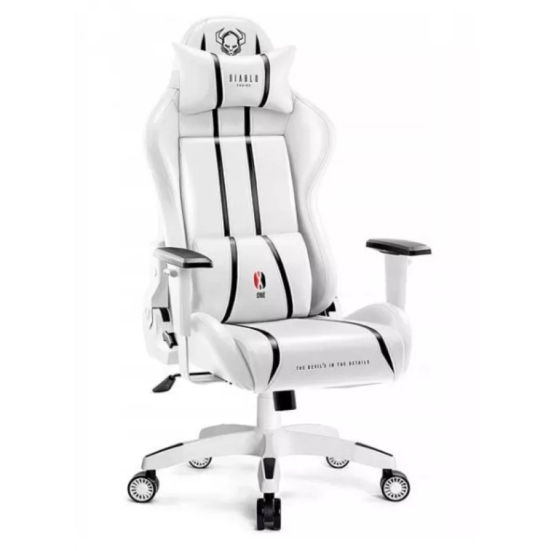 Diablo X-ONE 2.0 Normal žaidimų kėdė balta ir juoda