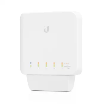 Ubiquiti UniFi Switch Flex (3 vienetų pakuotė) Valdomas L2 Gigabit Ethernet jungiklis su PoE, baltas