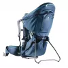 Kūdikio nešimo kuprinė Deuter Kid Comfort Pro, mėlyna, poliamidas, max 22 kg, skėtis nuo saulės, šoninė kišenė