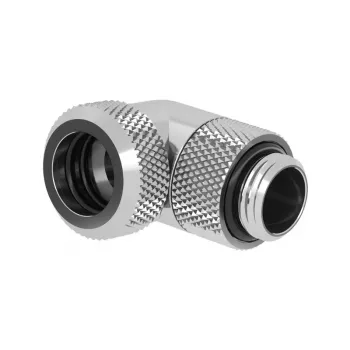 Barrow Multi-Link adapterio jungtis 90 laipsnių G1/4 AG prie 12 mm AD kietvamzdžio - sukama, sidabrinė (TWT90KND-K12 s)