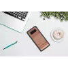 Apsauginis dėklas iš medžio ir polikarbonato Samsung Galaxy Note 8 – kapučino juoda spalva