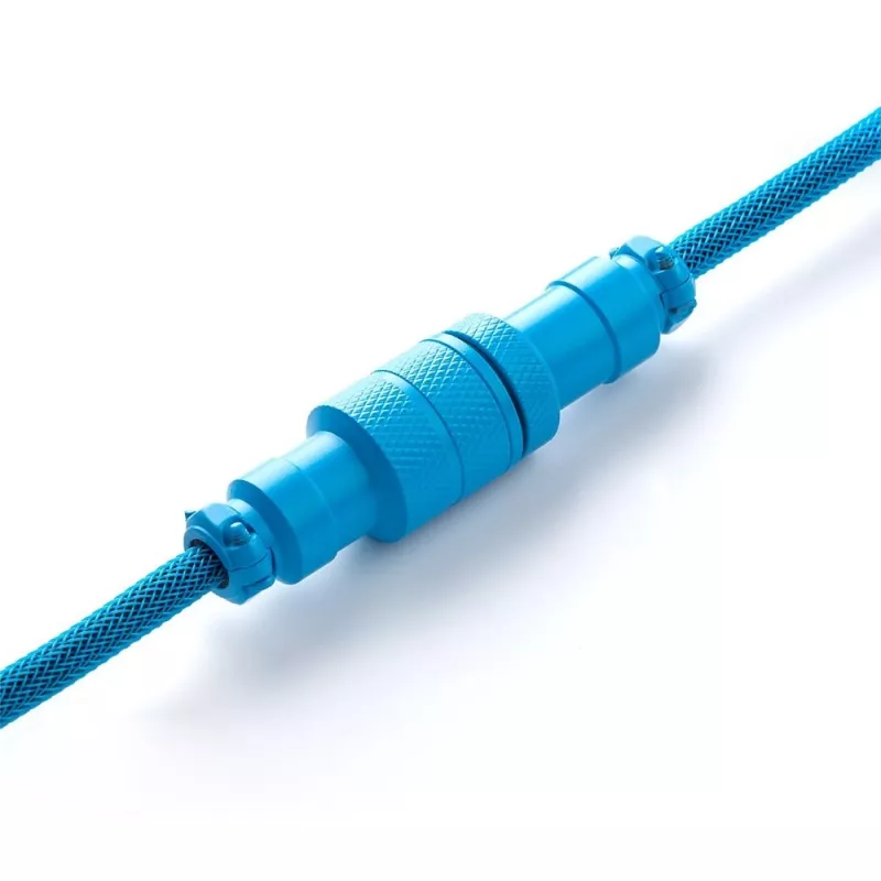 CableMod Classic spiralinis kabelis klaviatūrai CM-CKCA-CK-KK150KK-R, USB-C – USB-A, 150 cm, juodas (Midnight Black)