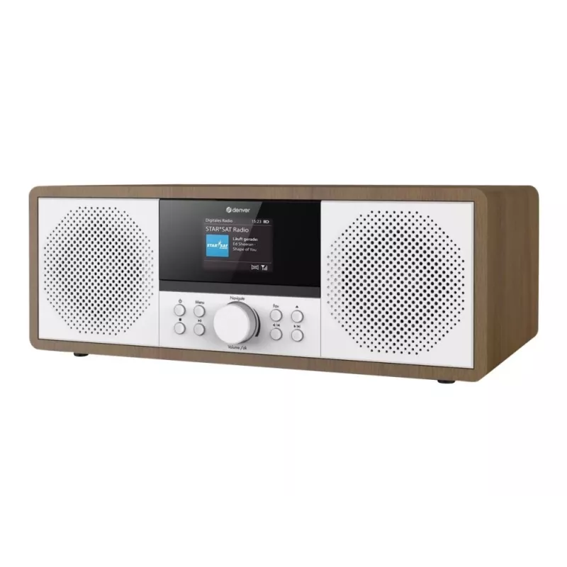 Internetinis radijas Denver MIR-270DW DAB+ FM 20W medinis