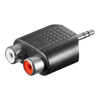 Goobay RCA adapteris, 3,5 mm lizdas (vyriškas) į 2 RCA (moteriškus), 11604