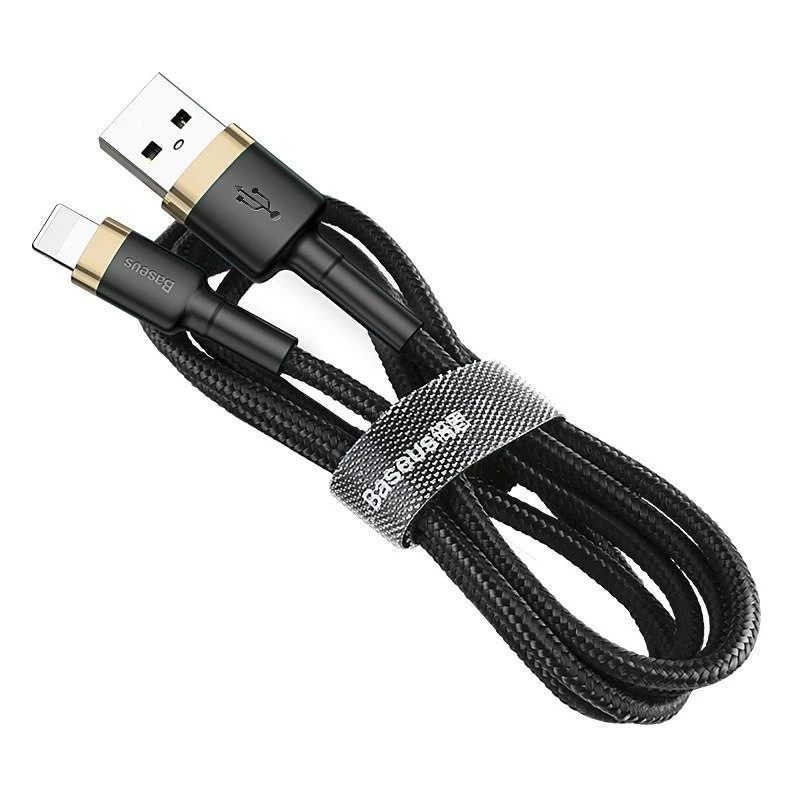 Baseus Cafule USB Lightning laidas 1,5 A 2 m (auksinis + juodas)