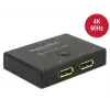 DeLOCK DisplayPort jungiklis, 4K, juodas
