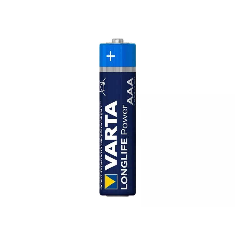 Vienkartinė šarminė AAA baterija Varta Longlife Power 1,5 V, 40 vnt. pakuotė