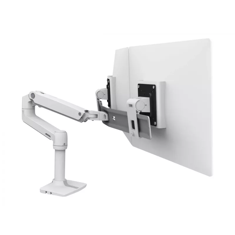 Stalinis laikiklis Ergotron LX Series Dual Direct Arm 63,5 cm (25 colių) Baltas