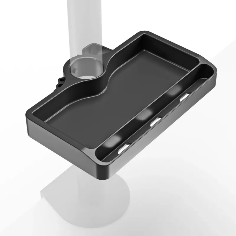 Lentynėlė ONKRON A35, juoda, ABS plastikas, 190×105 mm, 160 g