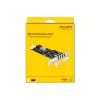 DeLOCK 89365 vidinė sąsajos plokštė, USB 3.2 Gen 1, PCIe, 4 išoriniai prievadai