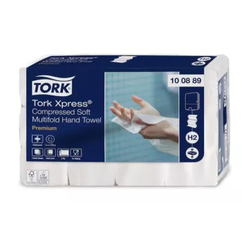 Servetėlės rankoms Tork Xpress Soft Multifold H2, 2 l., 225 lap., 22,2x24 cm, Z, 12 vnt.