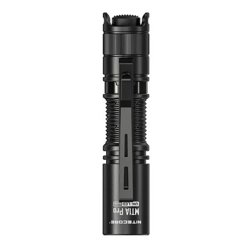 Rankinis žibintuvėlis Nitecore MT1A Pro — LED 50 lm, įkraunamas per USB, 1100 mAh, aliuminis, vandeniui atsparus, smūgiams atsparus, juodas