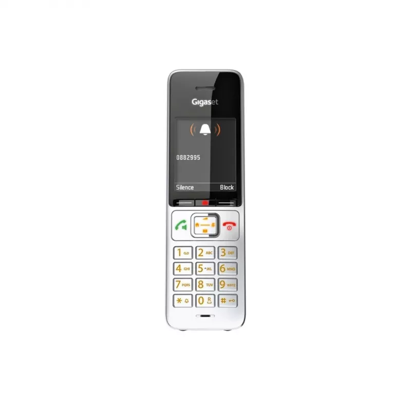 Gigaset COMFORT 500HX duo analoginis/DECT belaidis telefonas su skambučio numerio rodymu, juodas/sidabrinis