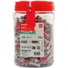 fischer sieninis kaištis DUOPOWER 10x50 BigBox šviesiai pilkas/raudonas 210 vnt. užsandarinama dėžė (570550)