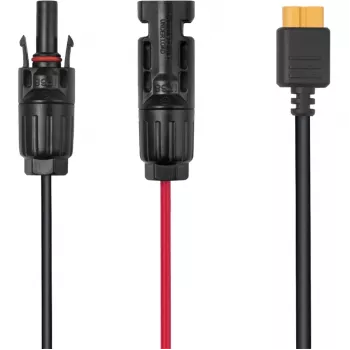 Laidas EcoFlow LMC4-XT60I-2.5M saulės baterijoms, XT60i jungtis, 2,5 m, juoda/raudona