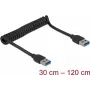 USB laidas DeLOCK 85348 USB 3.2 Gen 1 1,2 m USB A juodas