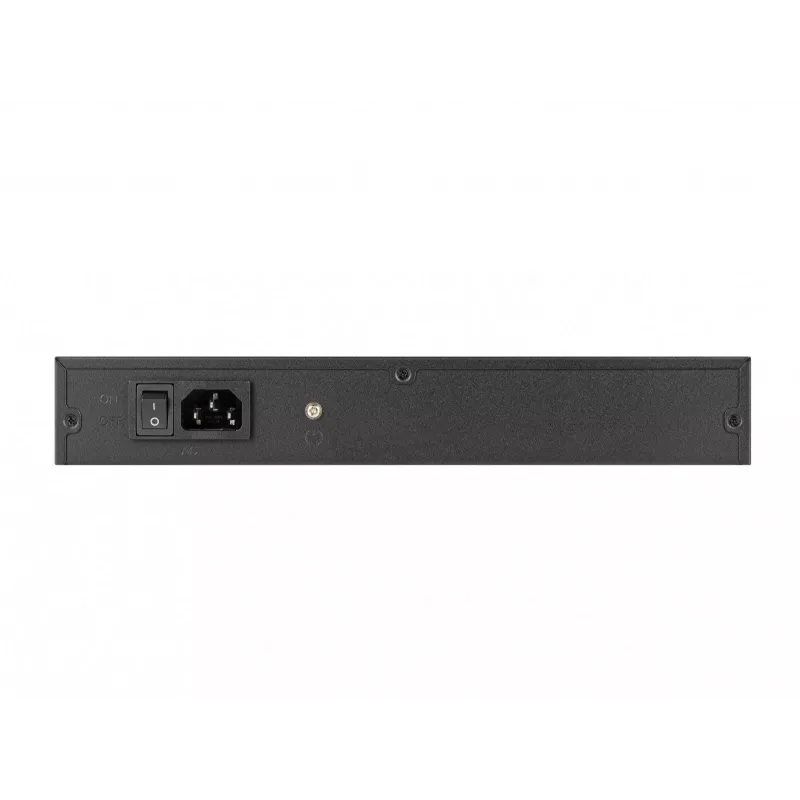 Nevaldomas jungiklis LANBERG RSGE-24 — 24× Gigabit Ethernet 1U, montuojamas į stovą, juodas