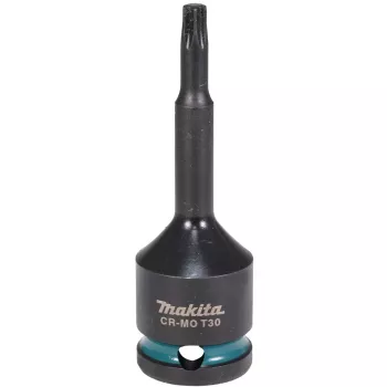 makita Impact Black 1/2 Torx Steckschlüsseleinsatz Größe: T30 Länge: 78,0 mm (E-19794)