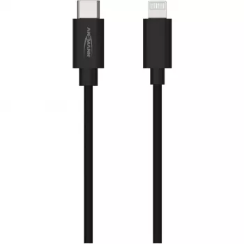 Laidas mobiliajam telefonui Ansmann 1700-0106 Juodas USB C Lightning 0,12 m