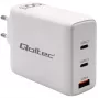 QOLTEC 100W GaN USB-C Dual PD 5–20V 1.5–5A, 2×USB-C Įkroviklis