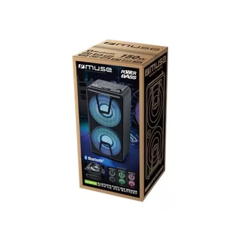 Muse M-1820 DJ Party Box garsiakalbis | 150 W | Bluetooth | Juodas | Belaidis ryšys
