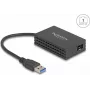 Tinklo adapteris DELOCK 66463 – USB prie šviesolaidinio SFP, 1000 Mbit/s, juodas