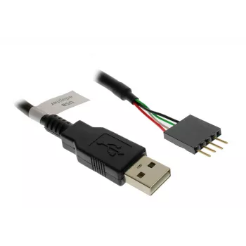 USB laidas Akasa 0,4 m USB A juodas