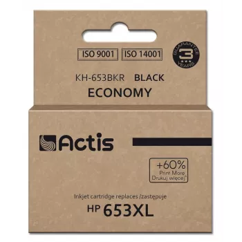 Actis KH-653BKR kasetė (HP 653XL 3YM75AE pakaitalas; Premium; 20ml; 575 puslapių; juoda)