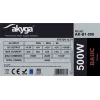 Maitinimo blokas Akyga AK-B1-500, 500 W, ATX 2.31, 20+4 pin, 120 mm ventiliatorius, nemodulinis