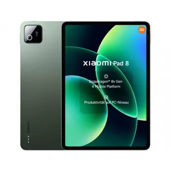 Planšetinis kompiuteris Xiaomi Pad 8 – 11,2 colio 3.2K ekranas, Snapdragon 8s Gen 4, 8GB RAM, 256GB, Wi‑Fi 7, 9200 mAh, Žalia